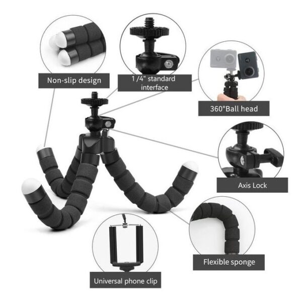 Sponge Tripod Shooting Mobile Phone Holder