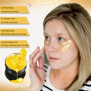 Eye mask with snail secretion, collagen and 24K gold