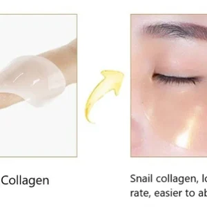 Eye mask with snail secretion, collagen and 24K gold