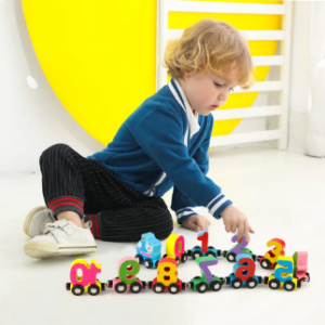 Numbers and Letters Magnetic Train Toy Car