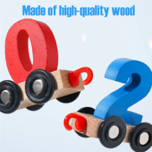 Numbers and Letters Magnetic Train Toy Car