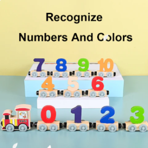 Numbers and Letters Magnetic Train Toy Car