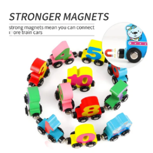 Numbers and Letters Magnetic Train Toy Car