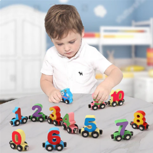 Numbers and Letters Magnetic Train Toy Car