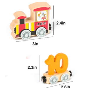 Numbers and Letters Magnetic Train Toy Car