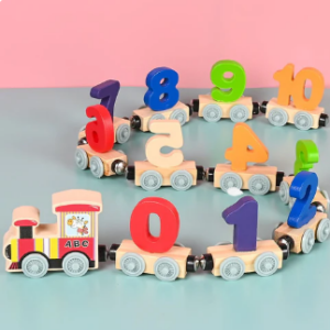 Numbers and Letters Magnetic Train Toy Car