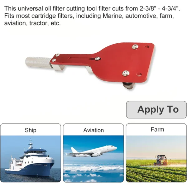 Oil Filter Cutter Cutting Tool Filters Range 2-3/8"-5"