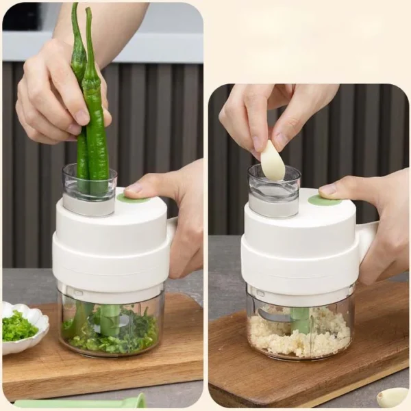 Multifunctional Handheld Electric Vegetable Cutter Set