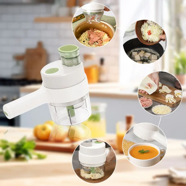 Multifunctional Handheld Electric Vegetable Cutter Set