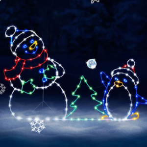 Playful Animated Snowball Light