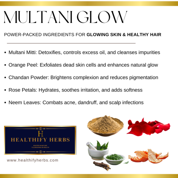 Healthify Herbs – MULTANI GLOW (Organic Mask)