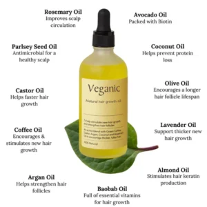 Veganic Natural Hair Growth Oil 120 ml