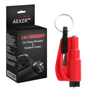 AEXZR™ 2-in-1 Emergency Car Glass Breaker & Seatbelt Cutter