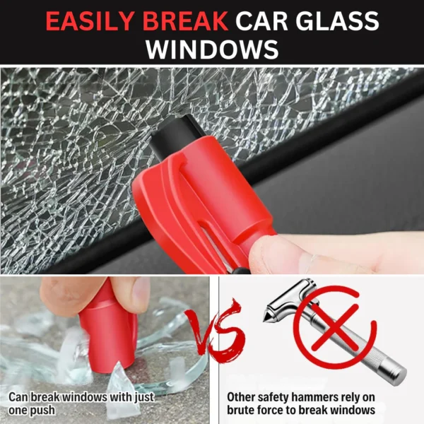 AEXZR™ 2-in-1 Emergency Car Glass Breaker & Seatbelt Cutter