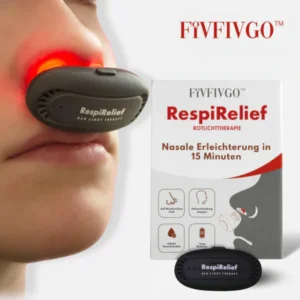 Fivfivgo™ RespiRelief Red Light Nasal Therapy Device