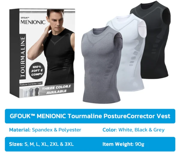 GFOUK™ MENIONIC Tourmaline Posture Correction Vest