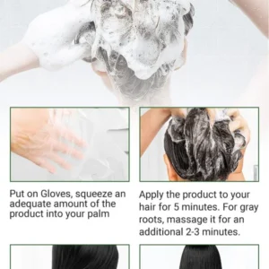 Pure Plant Extract For Grey Hair Color Bubble Dye