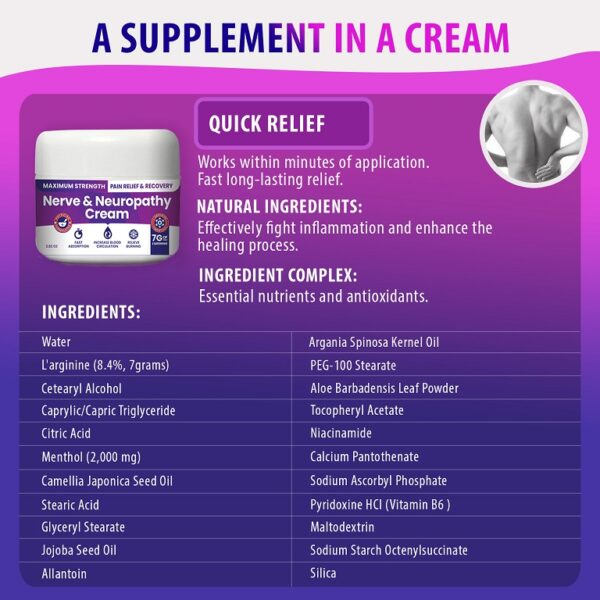 Nerve and Neuropathy Relief Cream by Nerve Spa