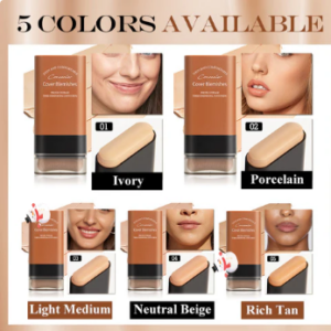 Instant Concealing Foundation Stick with Built-in Brush