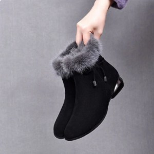 Fashionable, warm, thick and non-slip ankle boots for women