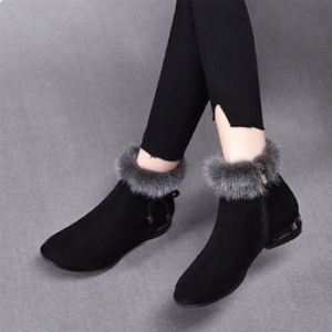 Fashionable, warm, thick and non-slip ankle boots for women