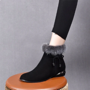 Fashionable, warm, thick and non-slip ankle boots for women