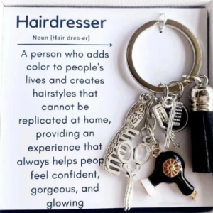 Hairstylist Gift Keychain