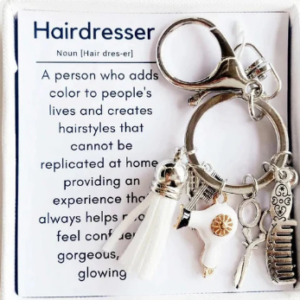 Hairstylist Gift Keychain