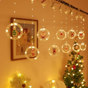 Festive Cascade Christmas LED String Lights