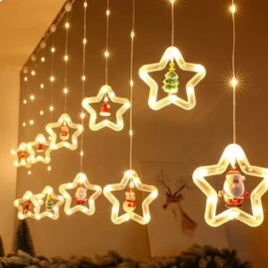 Festive Cascade Christmas LED String Lights