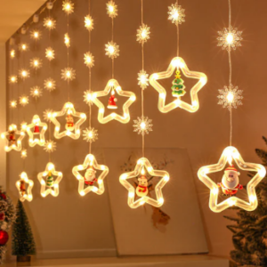 Festive Cascade Christmas LED String Lights