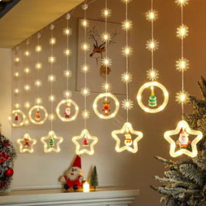 Festive Cascade Christmas LED String Lights