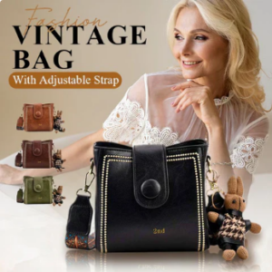 Vintage Fashion Bag with Adjustable Wider Shoulder Strap