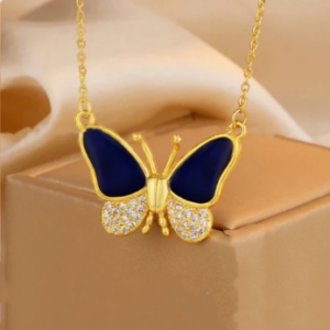 Color Changing Butterfly Necklace