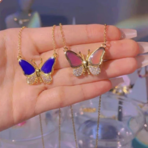 Color Changing Butterfly Necklace