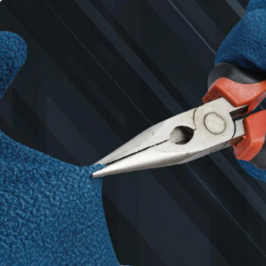 Wear-resistant rubber work glove