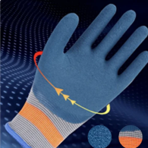 Wear-resistant rubber work glove