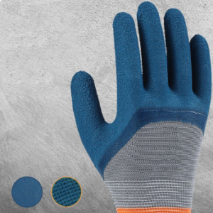 Wear-resistant rubber work glove