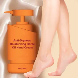 Anti-dryness moisturizing hand cream with horse oil