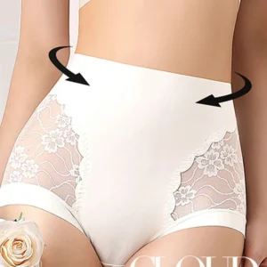 Women’s High-Waist Lace Seamless Stretch Silky Underwear