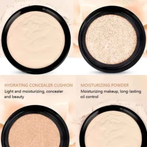 2-in-1 Double Layer Powder Foundation & Cushion Foundation