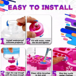 Build-in Efficient Water Circulation Paint Brush Cleaner