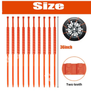 Universal Reusable Anti-skid Nylon Tire Chains