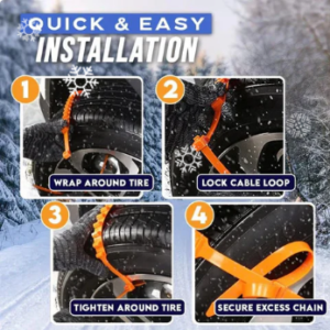 Universal Reusable Anti-skid Nylon Tire Chains