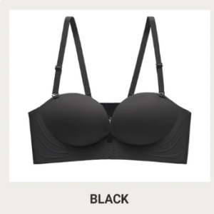 Invisible Strap Front Buckle Push Up Bra