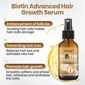 CVREOZ™ Biotin Hair Growth Premium Serum – Proven and Tested by Experts!